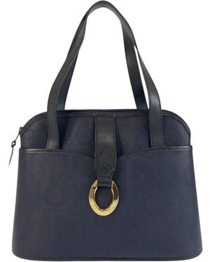 Dior Vintage Trotter Handbag (authentic Pre-loved) - Blue
