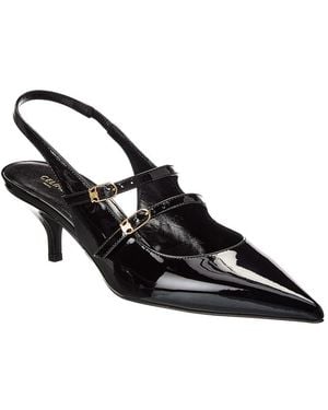 Celine Judy Patent Slingback Pump - Black