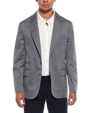 Brunello Cucinelli Cashmere-Blend Blazer - Grey