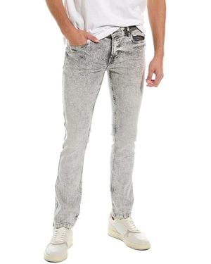 Roberto Cavalli Grey Acid Wash Slim Straight Jean