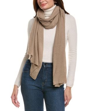 La Fiorentina Wool & Cashmere-Blend Travel Wrap - Natural