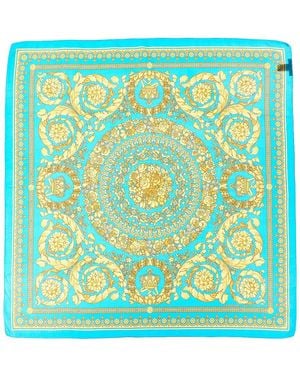 Versace Silk Scarf - Blue
