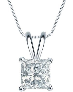 Sabrina Designs Lab Grown Diamonds 14K 3.00 Ct. Tw. Lab-Grown Diamond Solitaire Pendant - White