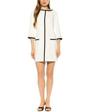 Alexia Admor Liora Boatneck Shift Dress - White