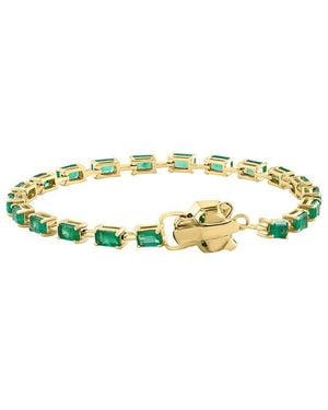 Effy Fine Jewelry 14K 5.33 Ct. Tw. Emerald Bracelet - Metallic