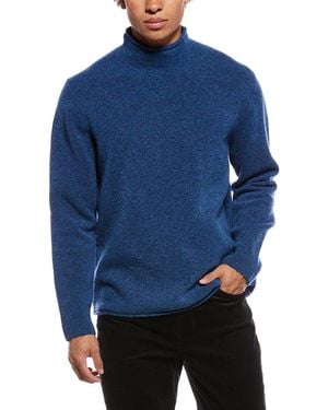Vince Airspun Wool & Alpaca-Blend Roll Neck Sweater - Blue