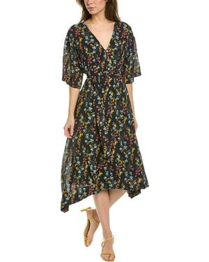 Marchesa Leilani Midi Dress - Green