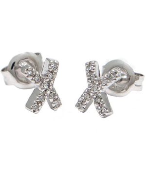 Diamond Select Cuts 14k 0.06 Ct. Tw. Diamond Earrings - Metallic