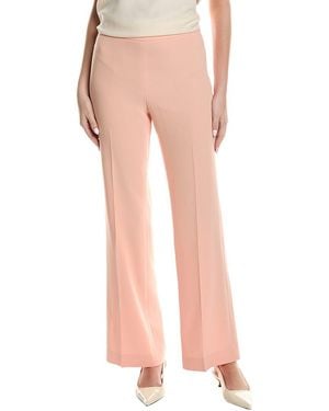 Lafayette 148 New York Gates Side Zip Flared Pant - Pink