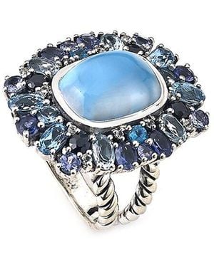 Samuel B. 10.96 Ct. Tw. Multi Gemstone Ring - Blue