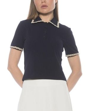 Alexia Admor Brianna Top - Blue