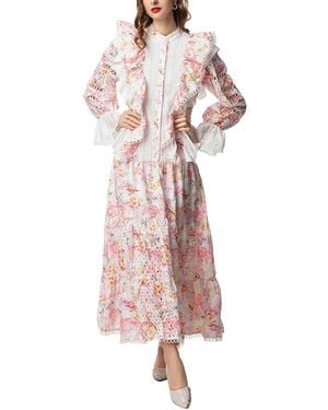 BURRYCO Long Sleeve Maxi Dress - Pink