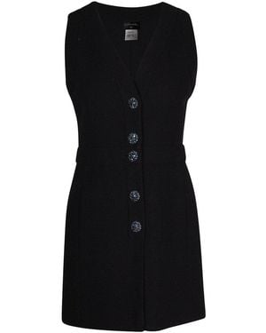 CHANEL Boucle Sleeveless Mini Dress, Size Fr, 34 (authentic Pre-loved) - Black