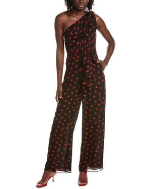Diane von Furstenberg Josalie Silk Jumpsuit - Brown