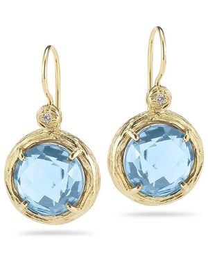 Reiss 14K 6.03 Ct. Tw. Diamond Earrings - Blue