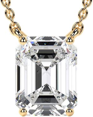 Lab Grown Diamonds 14K 3.00 Ct. Tw. Lab-Grown Diamond Necklace - Metallic