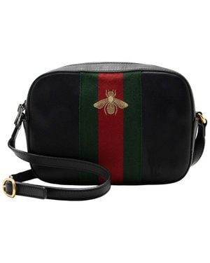 Gucci Webby Bee Small Camera Bag (authentic Pre-loved) - Black