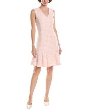 Natori Tweed Midi Dress - Pink