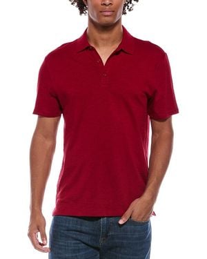 Vince Slub Polo Shirt - Red