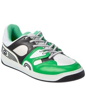 Gucci Basket Paneled Sneakers - Green