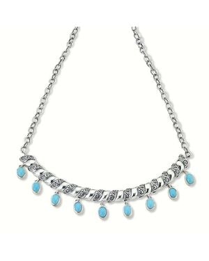 Samuel B. Silver 2.24 Ct. Tw. Sleeping Beauty Turquoise Necklace - Metallic