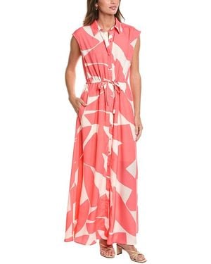 Hutch Layton Maxi Shirtdress - Red