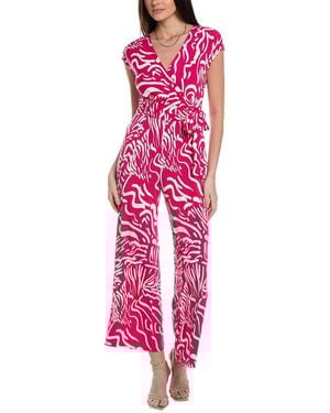 Maggy London Surplice Jumpsuit - Pink