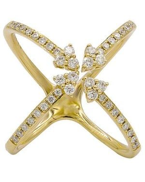 Diana M. Jewels Fine Jewellery 14k 0.48 Ct. Tw. Diamond Half-eternity Ring - Metallic