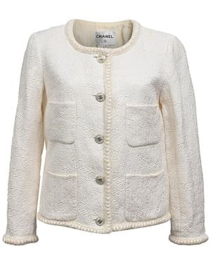 CHANEL 2021 Le Château Des Dames Evening Jacket, Size Fr, 34 (authentic Pre- Loved) - Gray