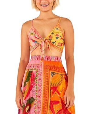FARM Rio Scarves Top - Orange