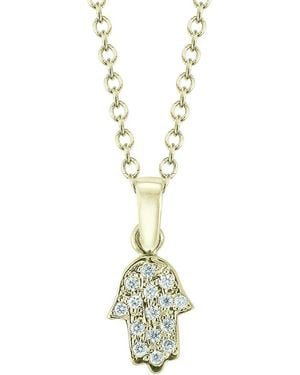 Reiss 14K 0.12 Ct. Tw. Diamond Necklace - Metallic