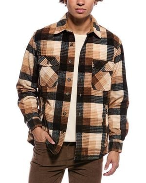 Vintage 1946 Quilted Blackwatch Herringbone Jacket - Brown