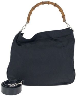 Gucci Bamboo 2way Handbag (authentic Pre-loved) - Blue