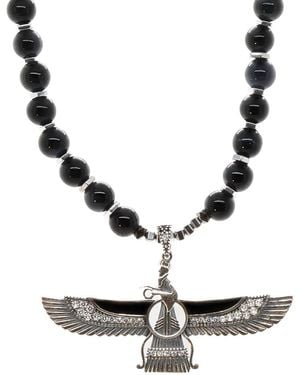 Ebru Jewelry One Of A Kind Cz Beaded Necklace - White