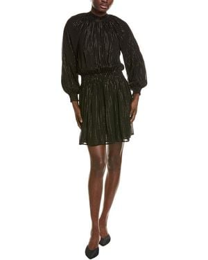 Michael Stars Constance Mock Neck Mini Dress - Black