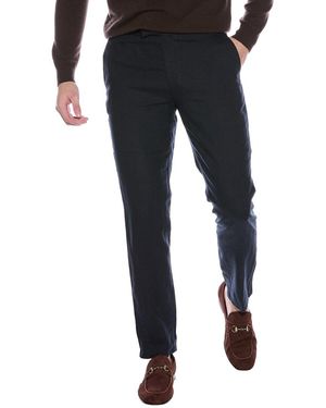 Reiss Kin Slim Mixer Linen Trouser - Black