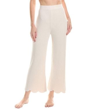 Barefoot Dreams Cozychic Ultra Lite Scallop Cropped Pant - Pink
