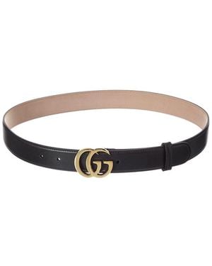 Gucci GG Marmont Leather Belt - Black