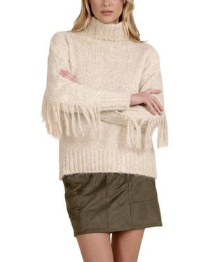 Elan Turtleneck Wool-Blend Jumper - Natural