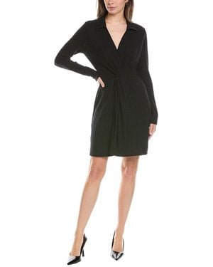 Michael Stars Annalise Twist Front Sheath Dress - Black