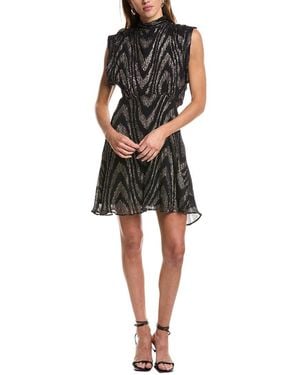 IRO Leven Silk-Blend Mini Dress - Black
