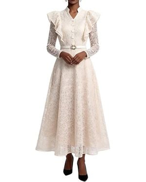 Linda Charm Maxi Dress - Natural