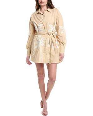 Hemant & Nandita Eyelet Shirtdress - Natural