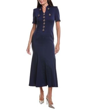 BURRYCO Solid Maxi Dress - Blue
