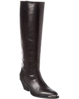 Celine Leather Knee-High Boot - Black