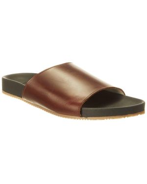 M by Bruno Magli Arthur Leather Slide - Brown