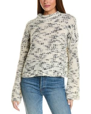 Bella Dahl Mock Neck Jumper - White