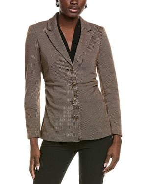 Vince Camuto Houndstooth Jacket - Brown