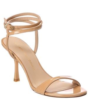 Stuart Weitzman Nudist Wrap 85 Patent Sandal - Metallic
