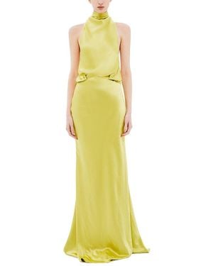 Misha The 'Cameron' Satin Dress - Yellow